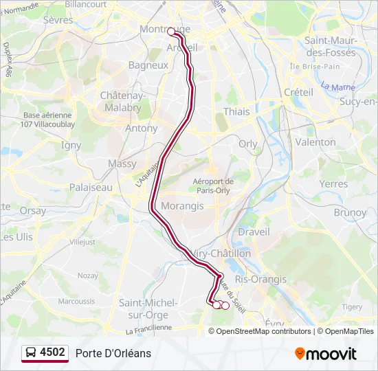 4502 Bus Line Map