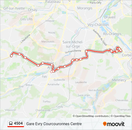 4504 Bus Line Map