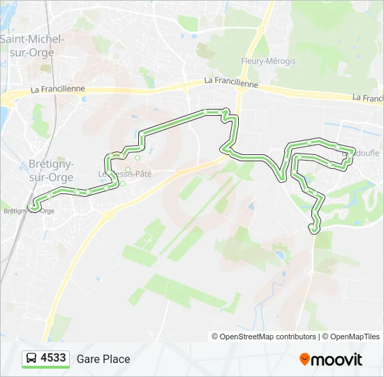 4533 Bus Line Map