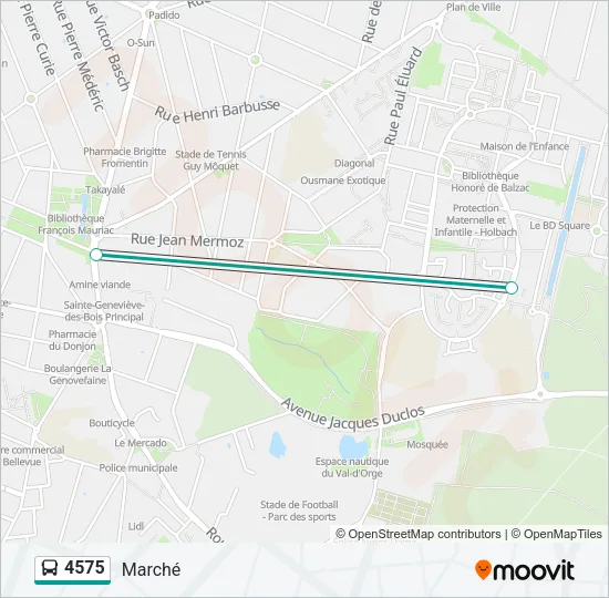4575 Bus Line Map