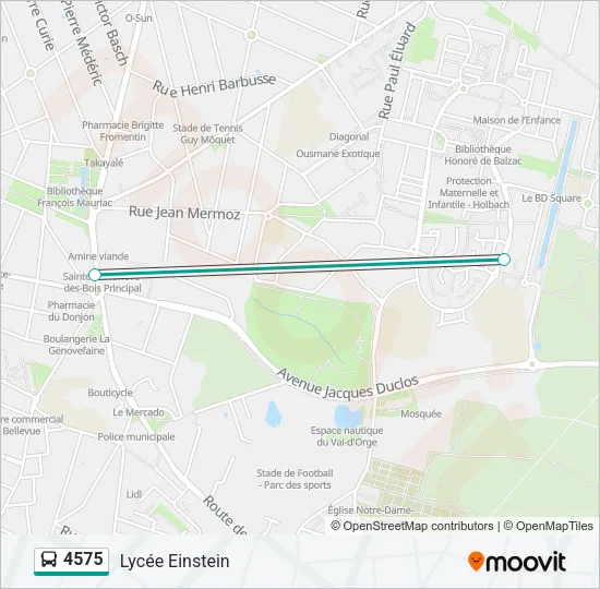 4575 Bus Line Map