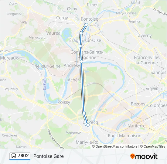 7802 Bus Line Map