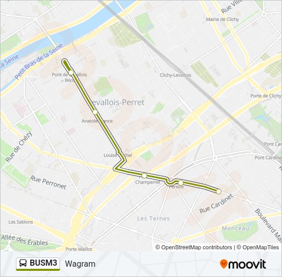 BUSM3 Bus Line Map