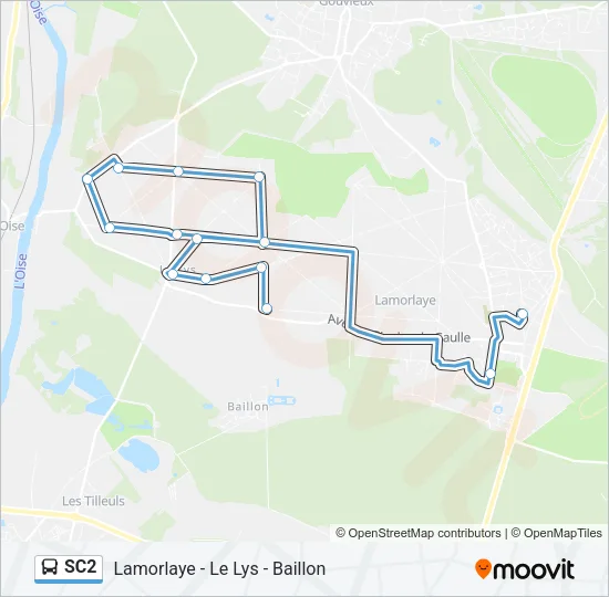 SC2 Bus Line Map