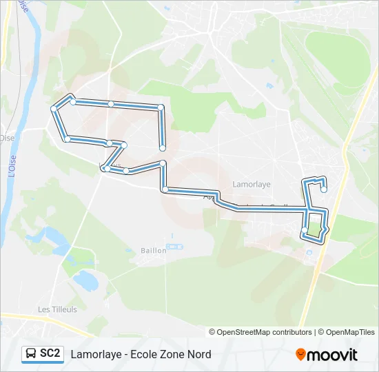 SC2 Bus Line Map
