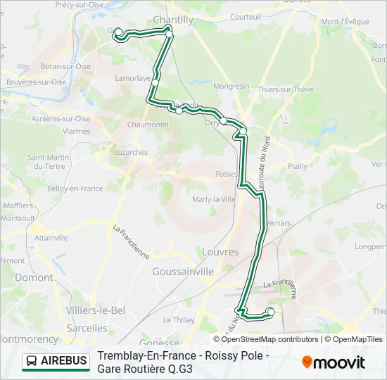 AIREBUS Bus Line Map