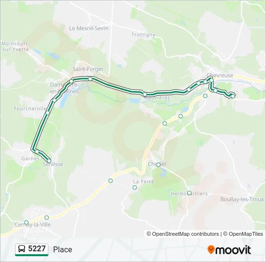 5227 Bus Line Map