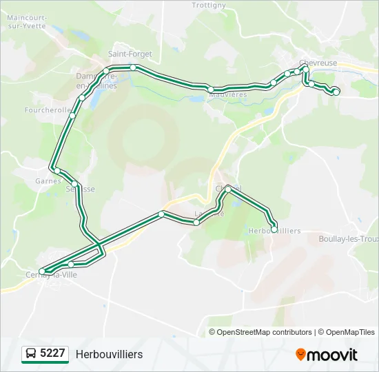 5227 Bus Line Map