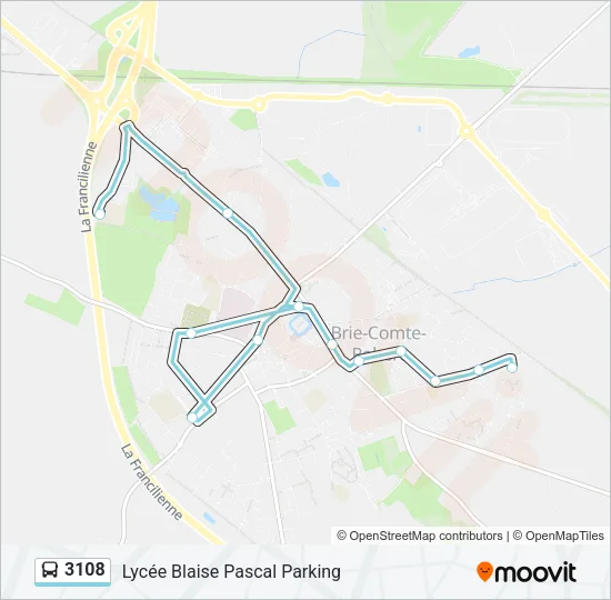 3108 Bus Line Map