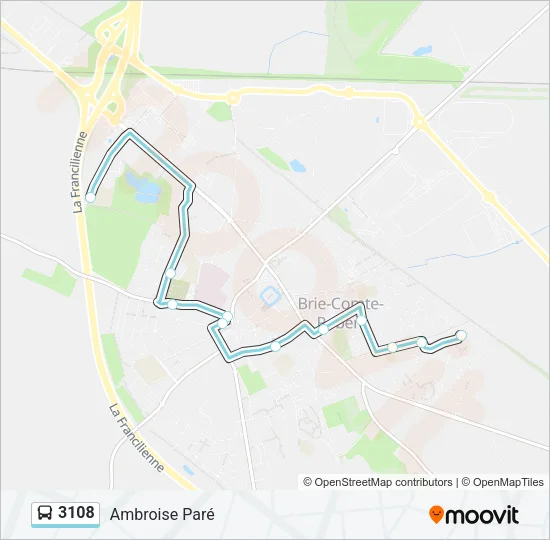 3108 Bus Line Map