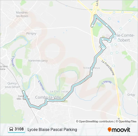 3108 Bus Line Map