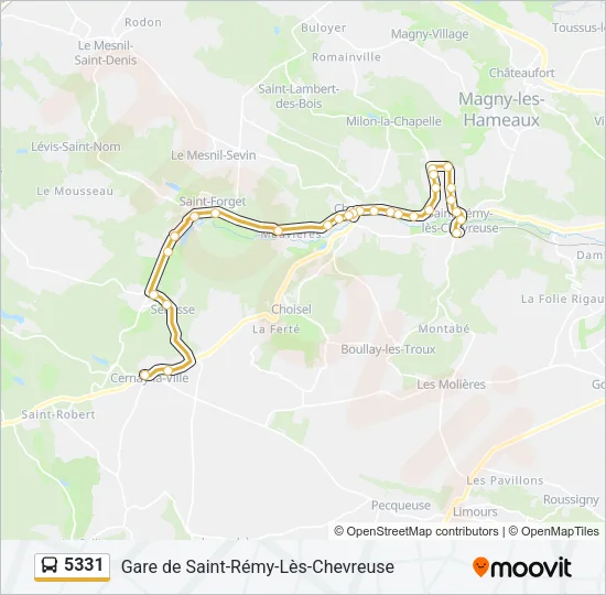 5331 Bus Line Map