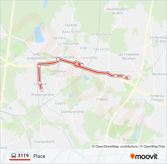 3119 Bus Line Map