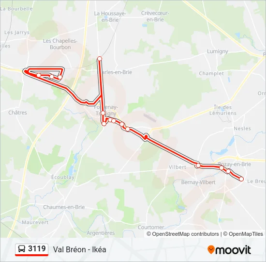 3119 Bus Line Map