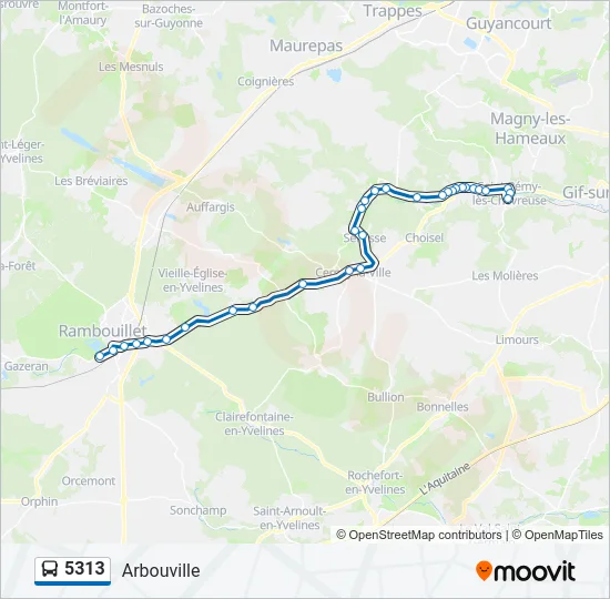 5313 Bus Line Map