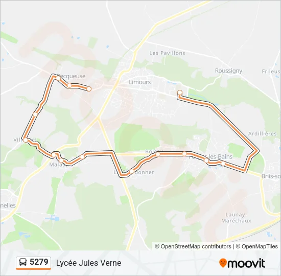 5279 Bus Line Map