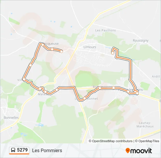 5279 Bus Line Map