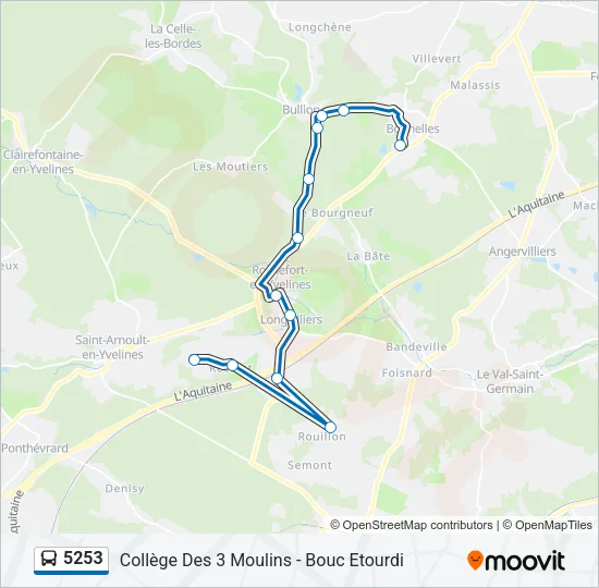 5253 Bus Line Map