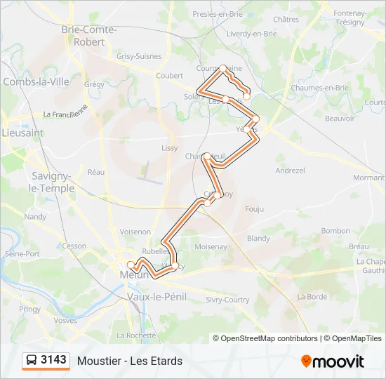 3143 Bus Line Map