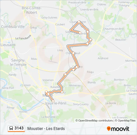 3143 Bus Line Map