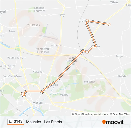 3143 Bus Line Map