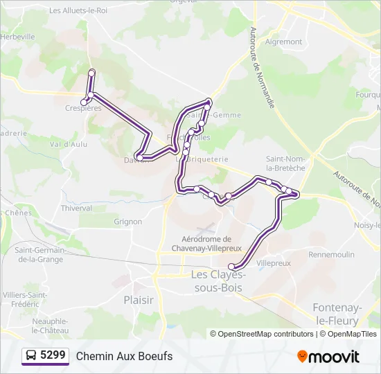 5299 Bus Line Map