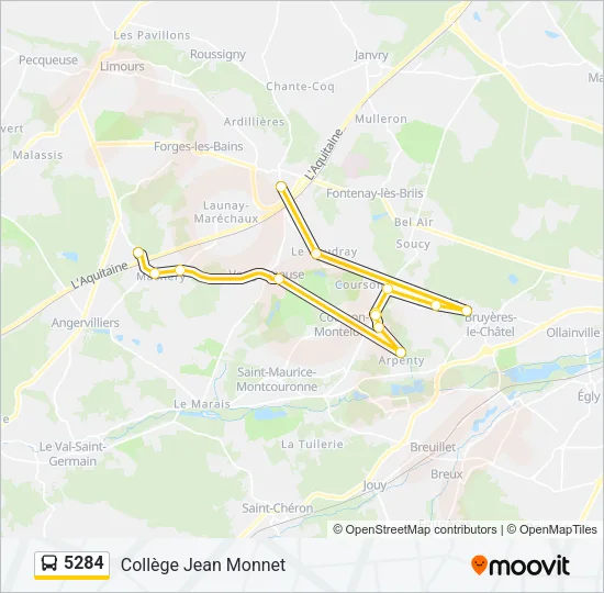5284 Bus Line Map