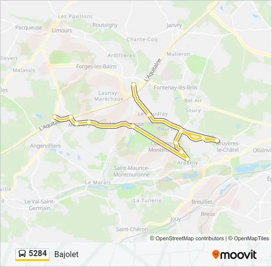 5284 Bus Line Map