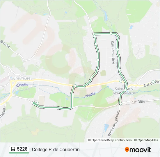 5228 Bus Line Map
