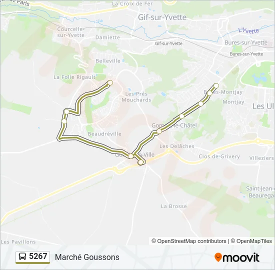 5267 Bus Line Map