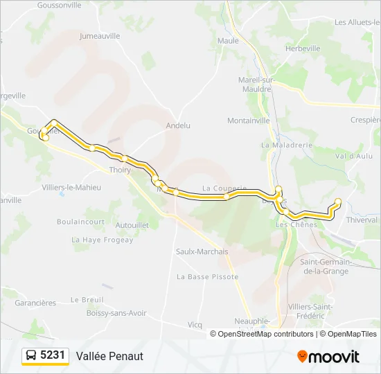 5231 Bus Line Map