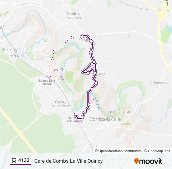 4133 Bus Line Map