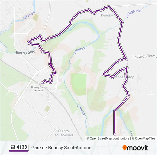 4133 Bus Line Map