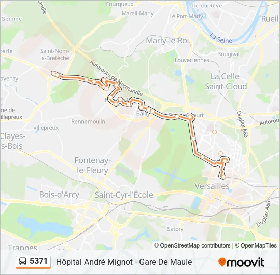 5371 Bus Line Map