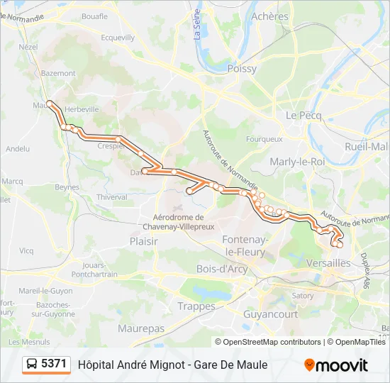 5371 Bus Line Map