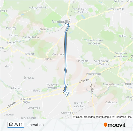7811 Bus Line Map