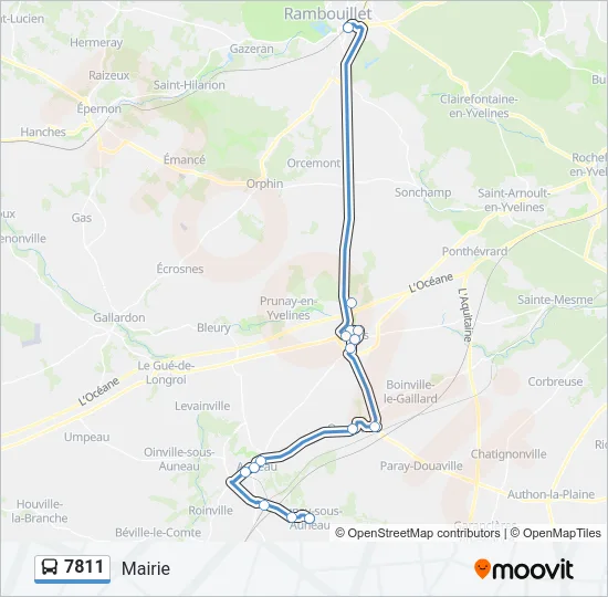 7811 Bus Line Map