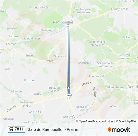 7811 Bus Line Map