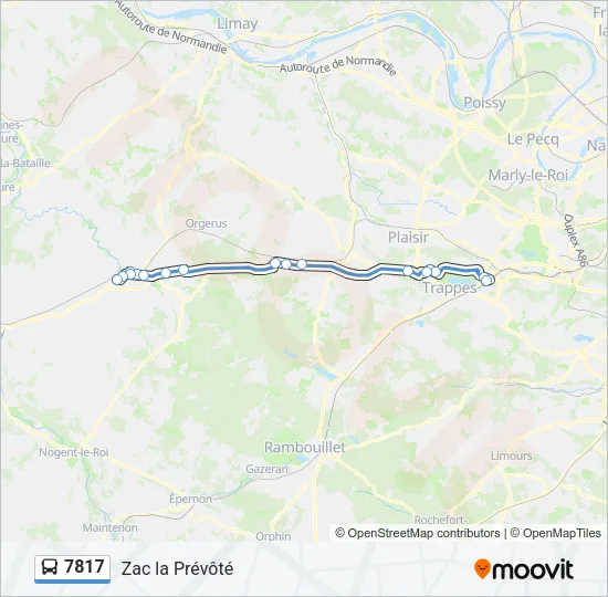 7817 Bus Line Map