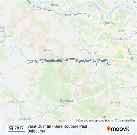 7817 Bus Line Map