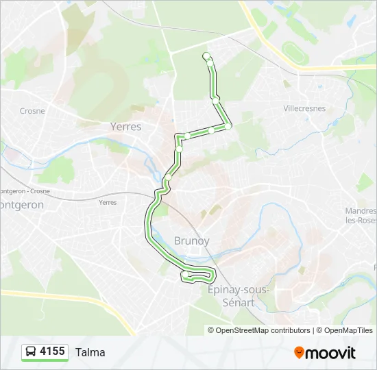 4155 Bus Line Map