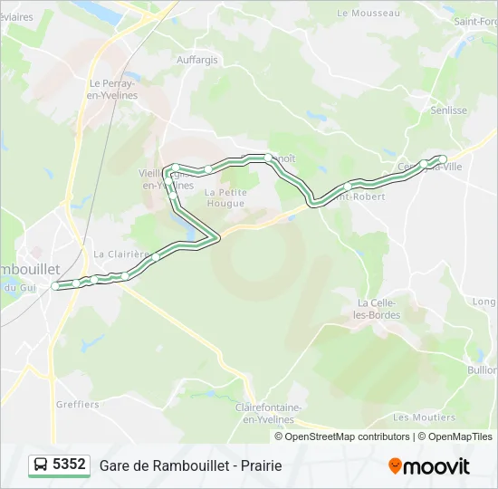 5352 Bus Line Map