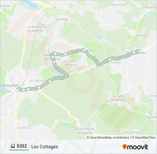 5352 Bus Line Map