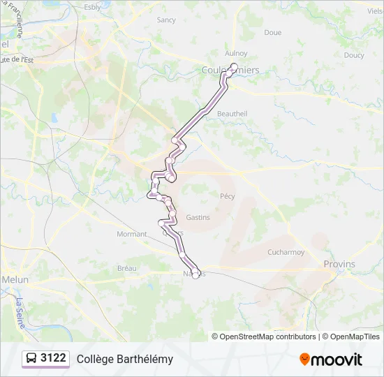 3122 Bus Line Map