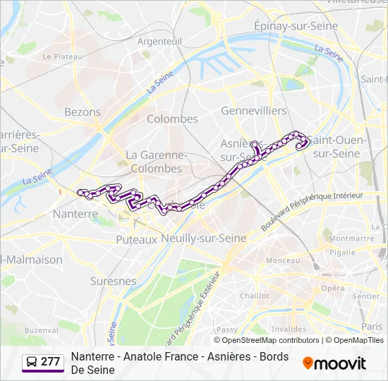 277 Route: Schedules, Stops & Maps - Asnières - Bords de Seine (Updated)