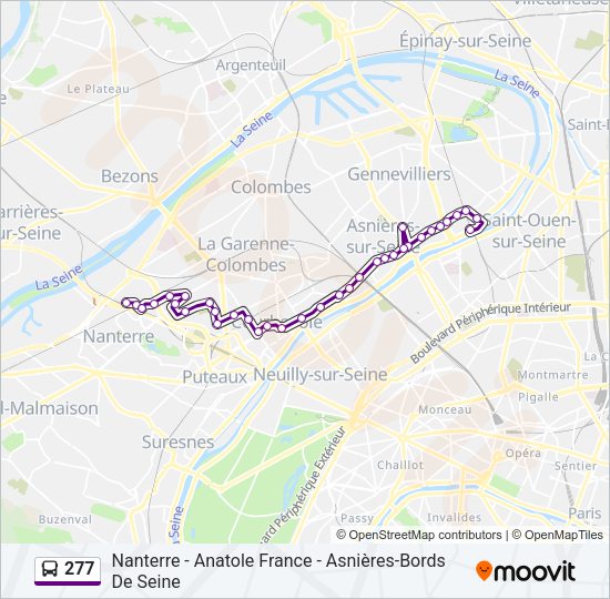 277 Bus Line Map