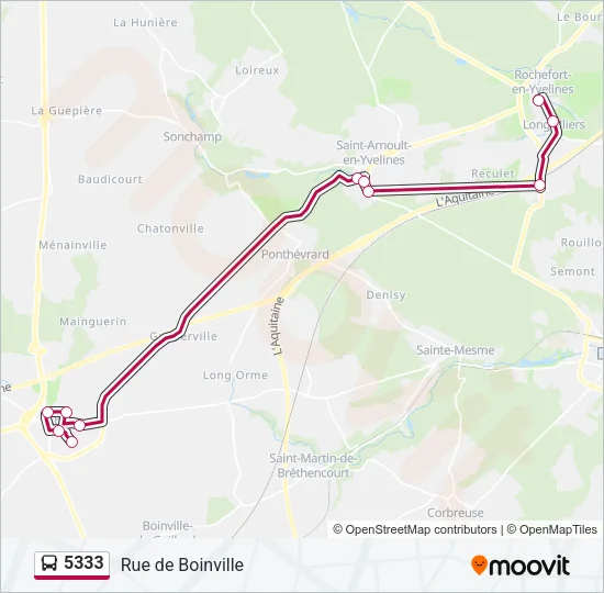 5333 Bus Line Map