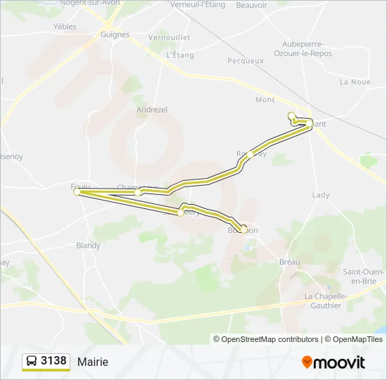 3138 Bus Line Map