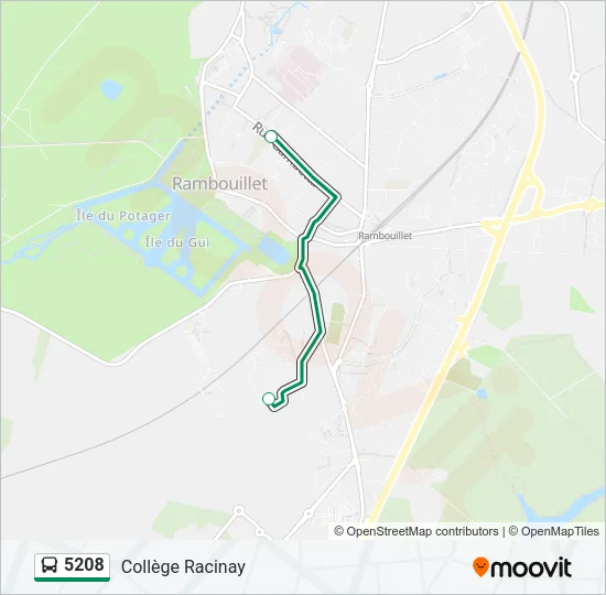 5208 Bus Line Map