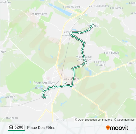 5208 Bus Line Map